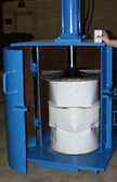 photo of industrial drum crusher